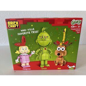 BrickCraft The Grinch Who-Ville Favorite Trio Building Set Cindy Lou Max Grinch
